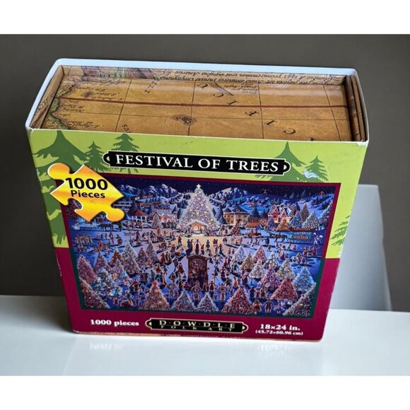 Dowdle Festival Of Trees 1000-Piece Puzzle 18x24 Inch Completed Size - Picture 5 of 10